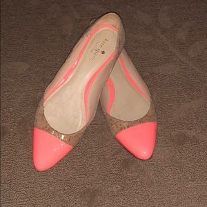 ♠️kate spade♠️ Cork and coral flats